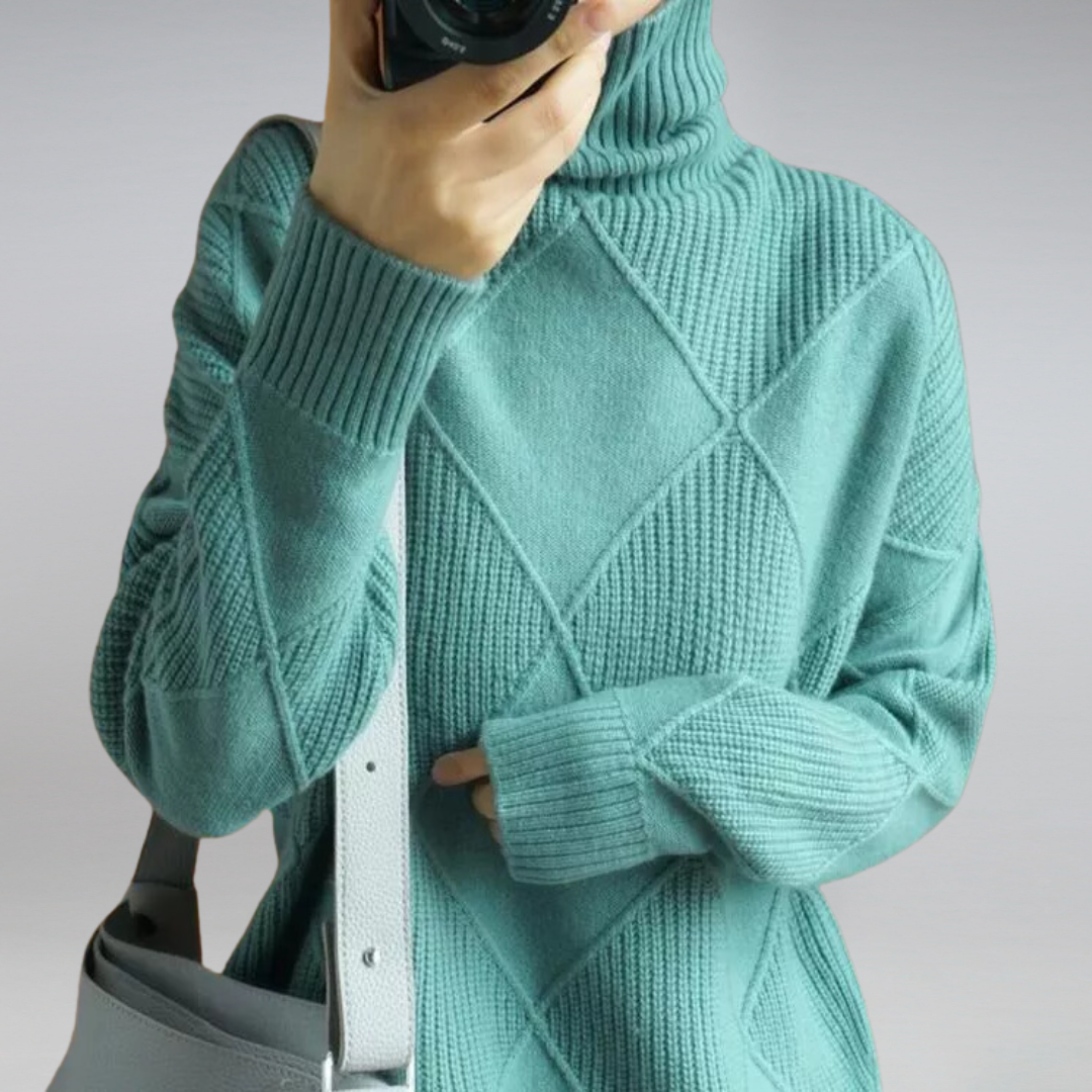 Adelle™ | Pullover con Collo Alto Confortevole