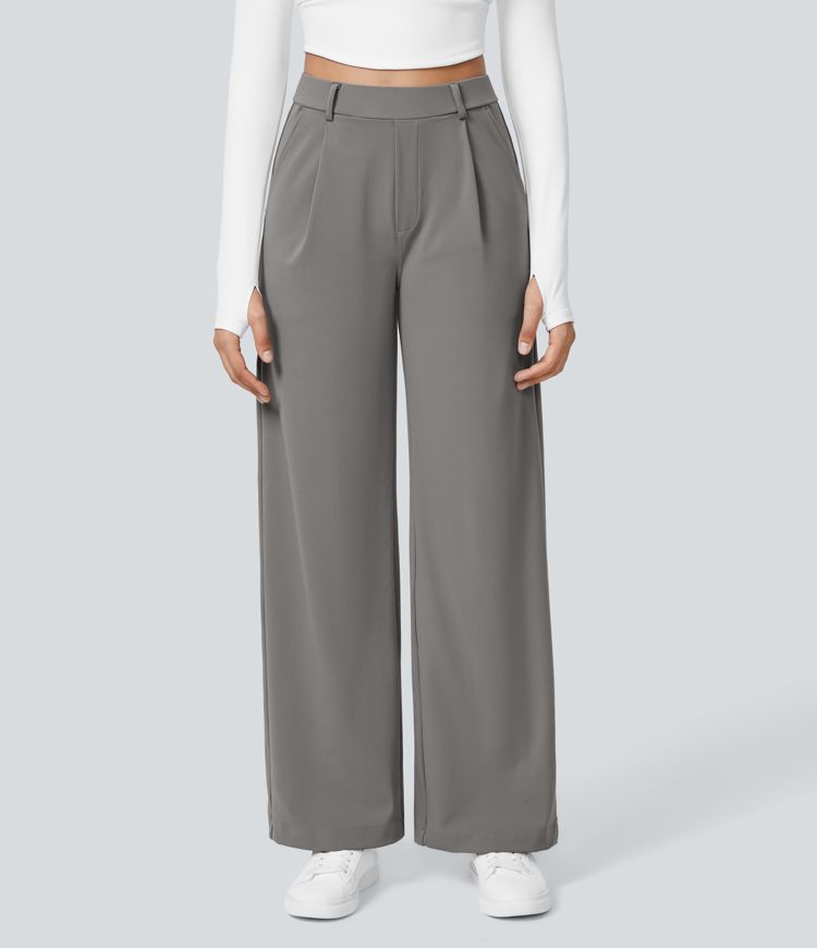 Pantaloni Svasati ColaTek Air™ con Vita Alta e Tasche con Zip Laterali