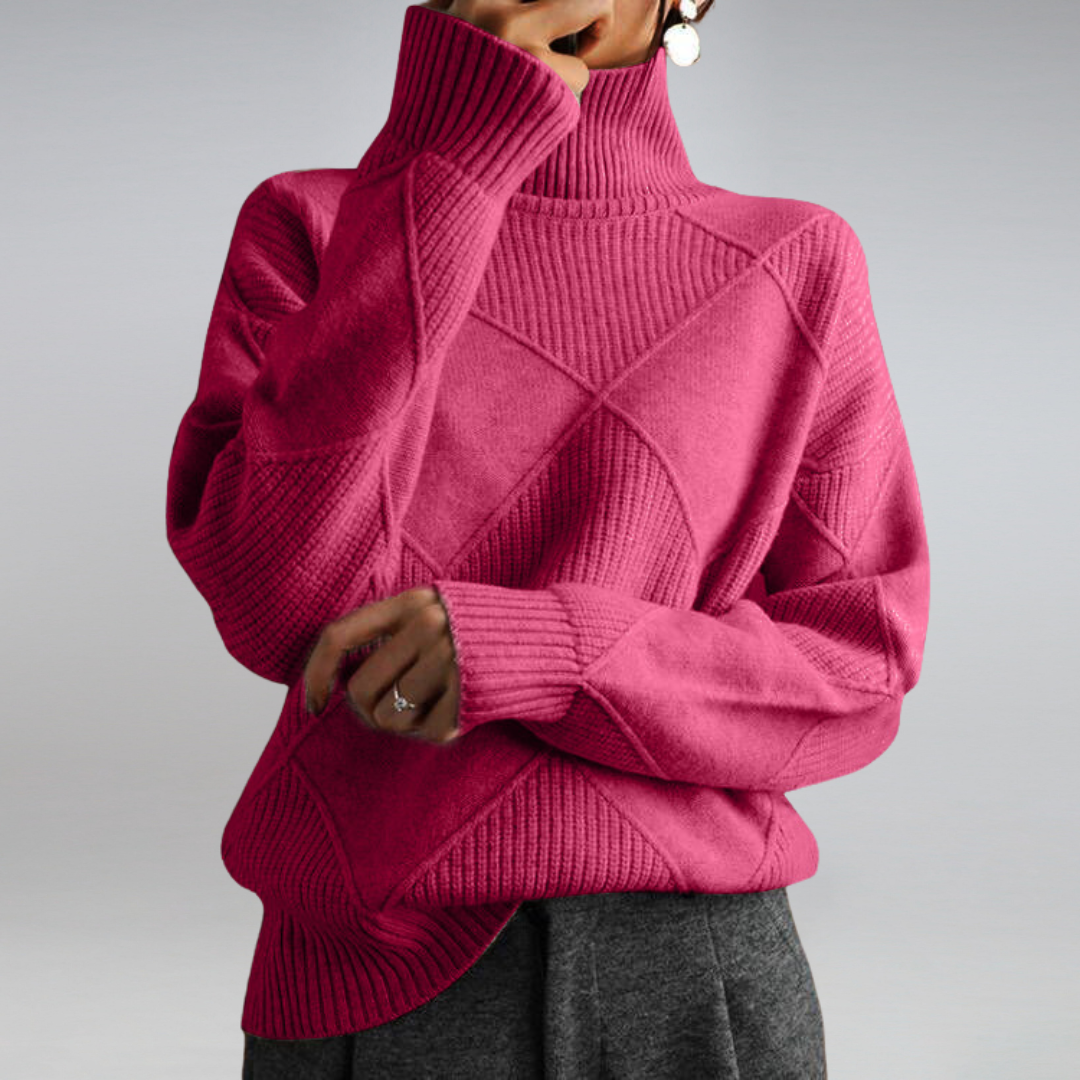 Adelle™ | Pullover con Collo Alto Confortevole
