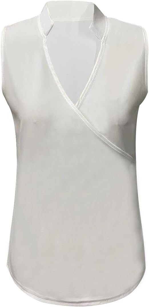 Madisyn™ | Top Elegante Senza Maniche in Tinta Unita
