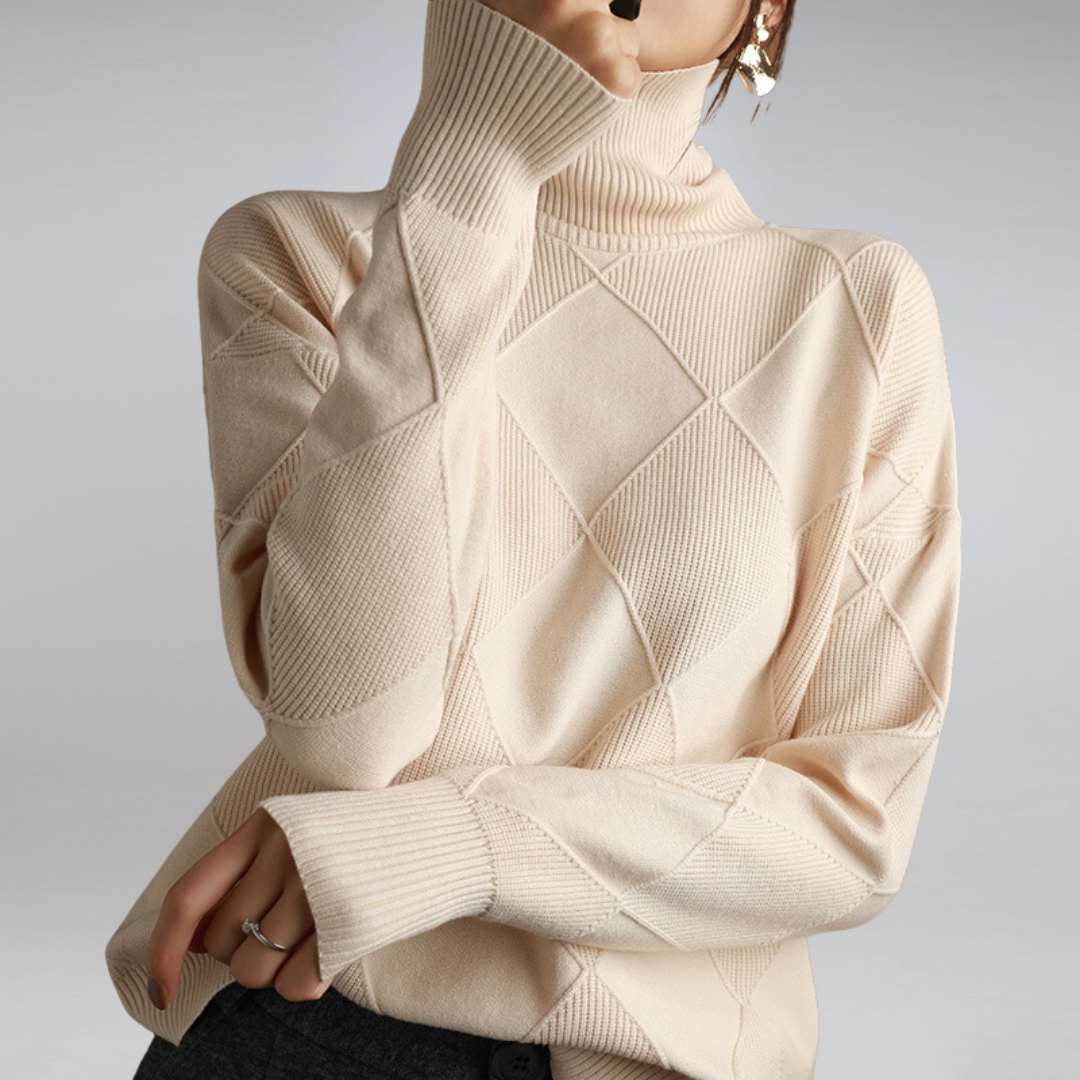 Adelle™ | Pullover con Collo Alto Confortevole