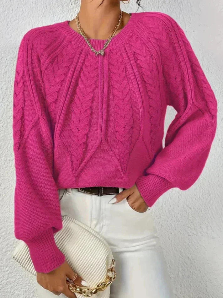 Agnese | Maglione in maglia torciata chic