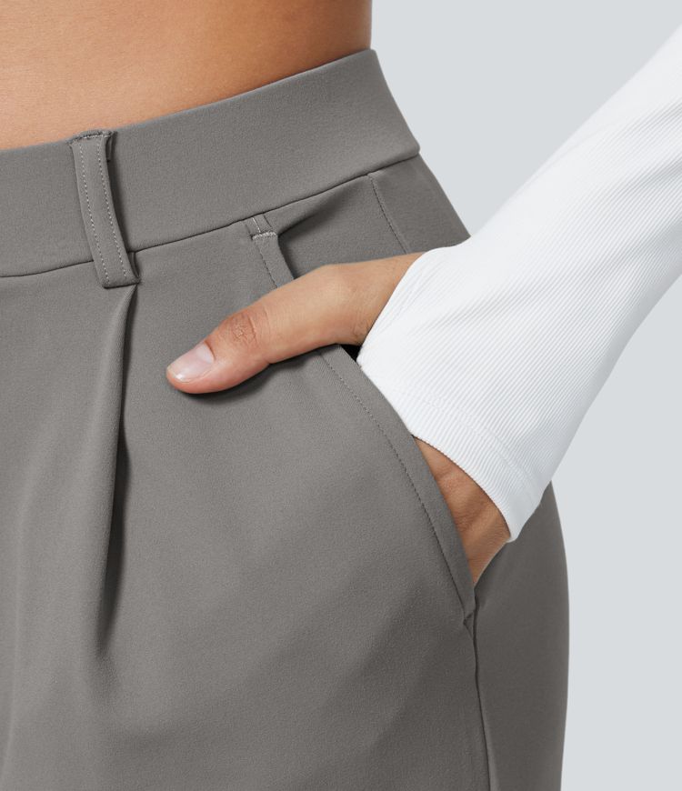 Pantaloni Svasati ColaTek Air™ con Vita Alta e Tasche con Zip Laterali