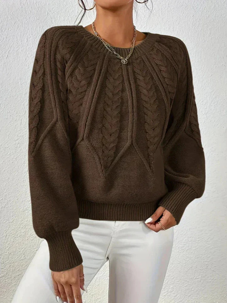 Agnese | Maglione in maglia torciata chic