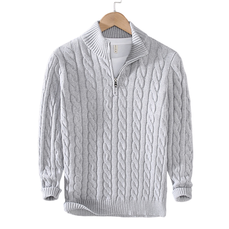 Giuseppe™ - Pullover di lusso in maglia con zip