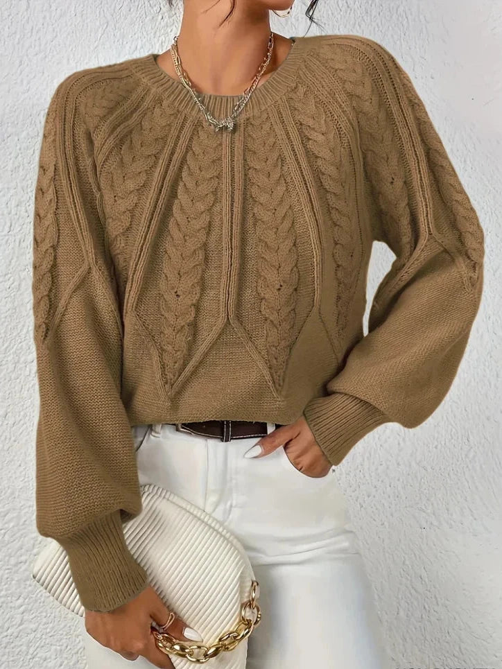 Agnese | Maglione in maglia torciata chic