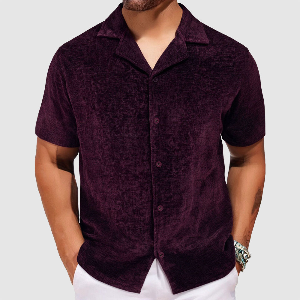 Dario™ | Camicia Retro in Velluto