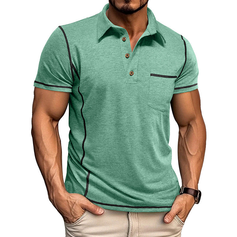 Harold™ | Polo da Uomo Slim Fit con Profili a Contrasto
