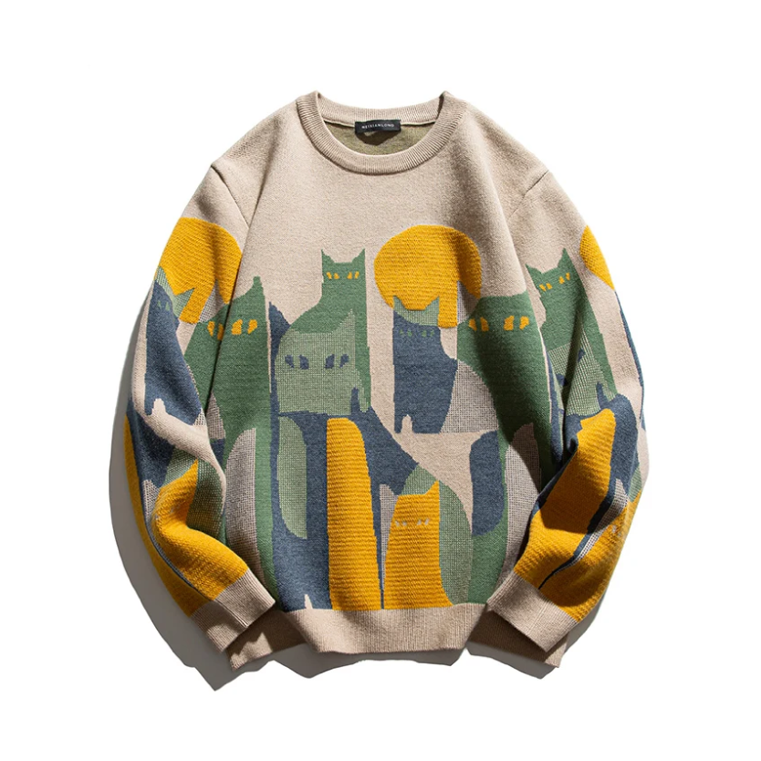 Maglione™ | Gatto al chiaro di luna