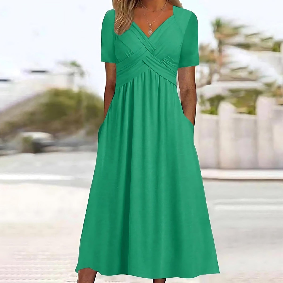 SOFIA™ | Abito Midi Scolpente con Silhouette Elegante per Eventi Speciali