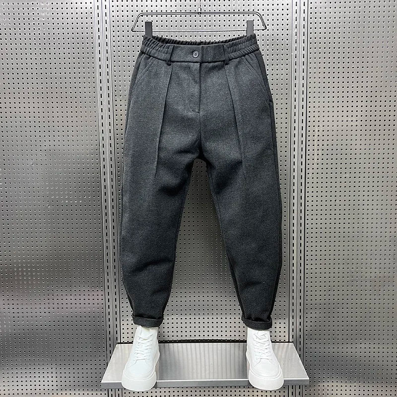 Mathieu - Pantaloni eleganti in tessuto mélange