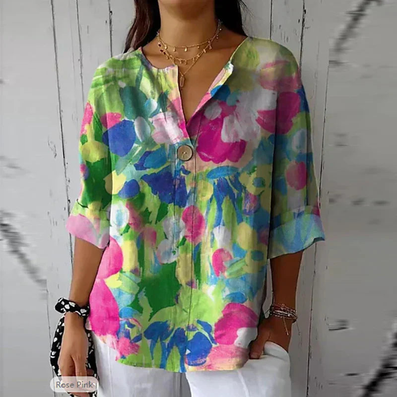 Harley™ | Elegante Blusa Floreale