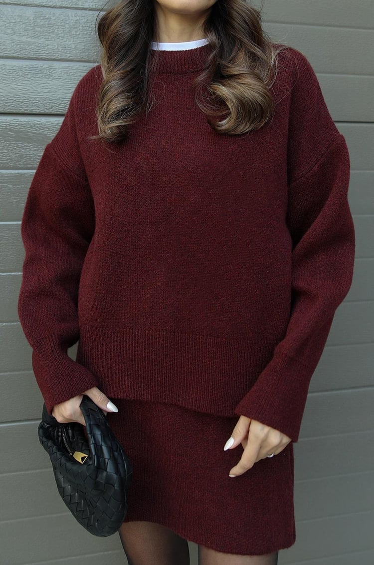 Francesca™ | Completo in maglia comodo di 2 pezzi