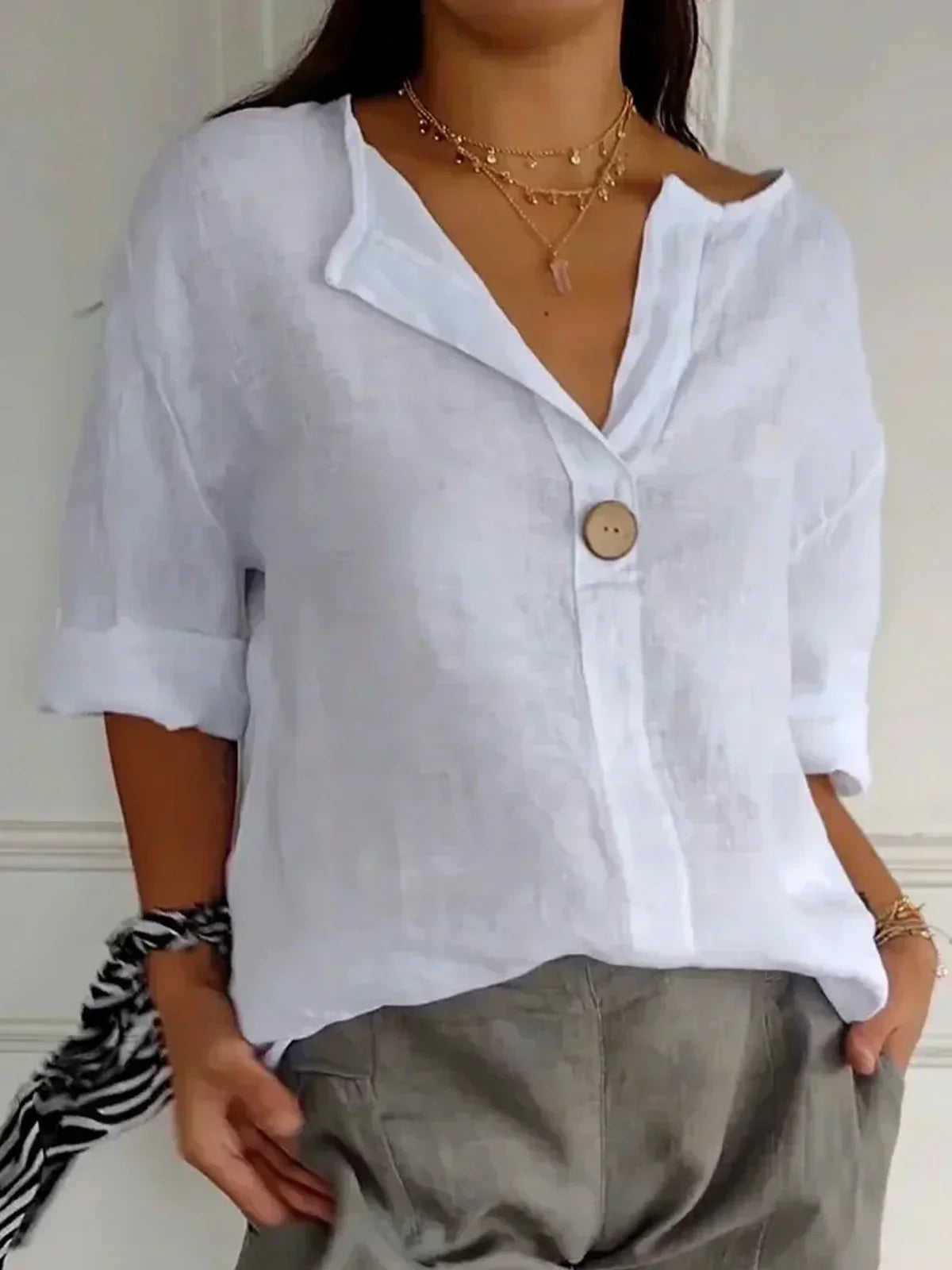 JESSA™ | Blusa Casual con Scollo a V