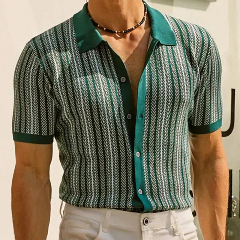 Solano™ | Polo Slim-Fit a Spina di Pesce