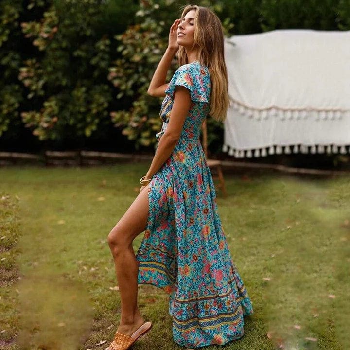 Veronica™ | Abito Maxi con Spacco Alto