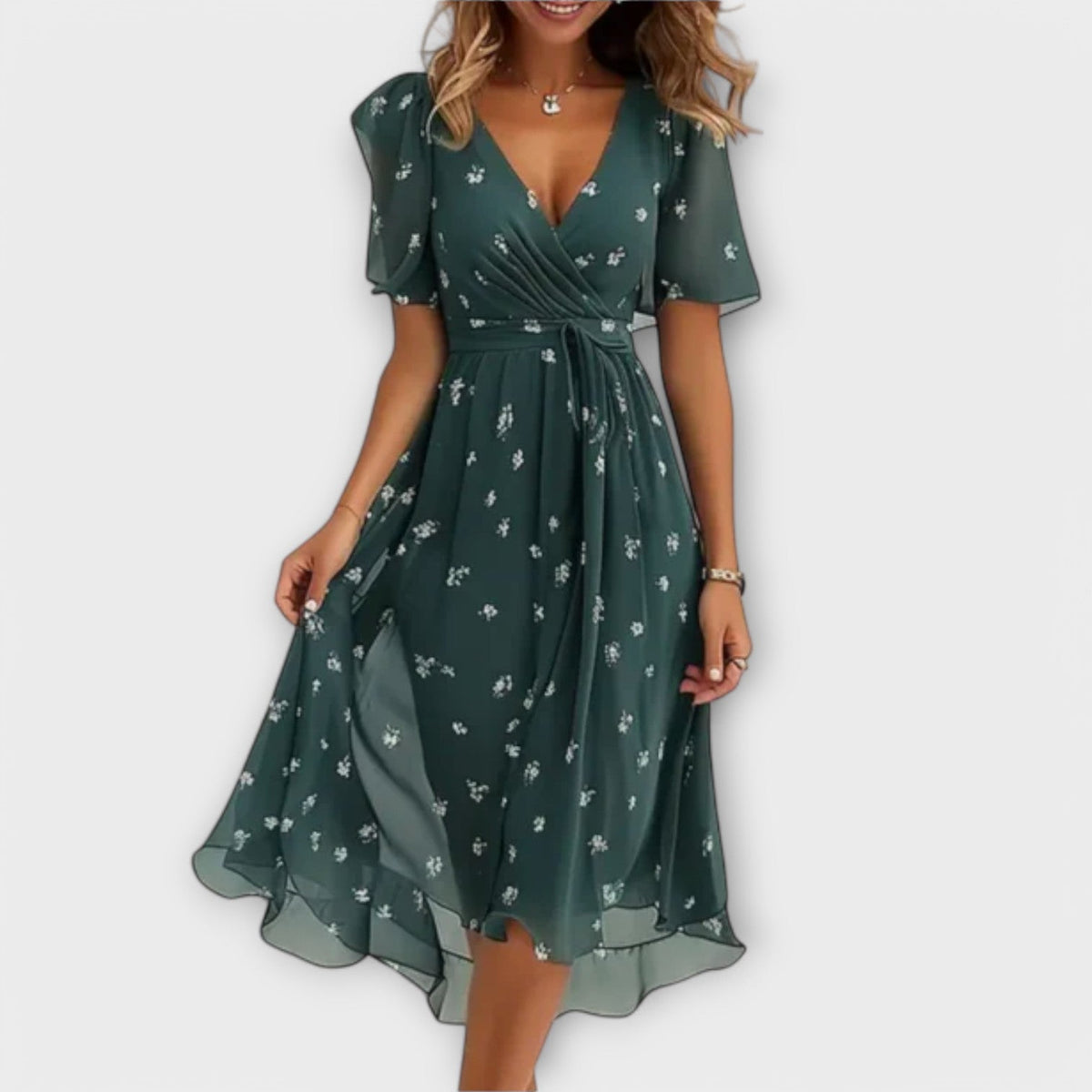Annegret™ | Abito da Donna con Scollatura a V