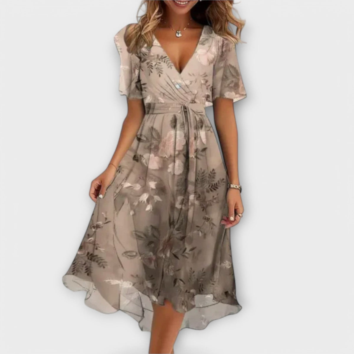 Annegret™ | Abito da Donna con Scollatura a V