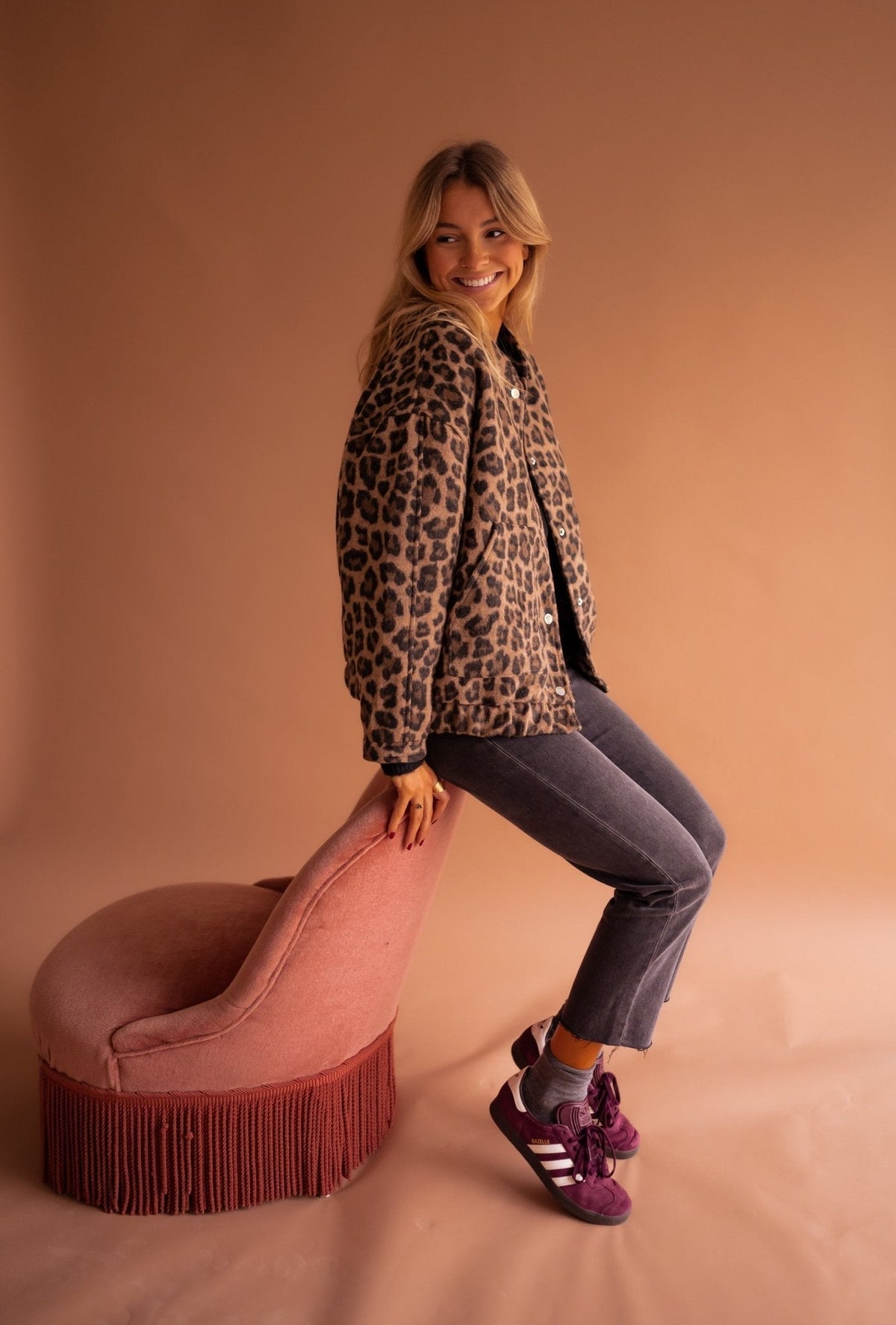 Vera – Giacca Leopardata di Tendenza