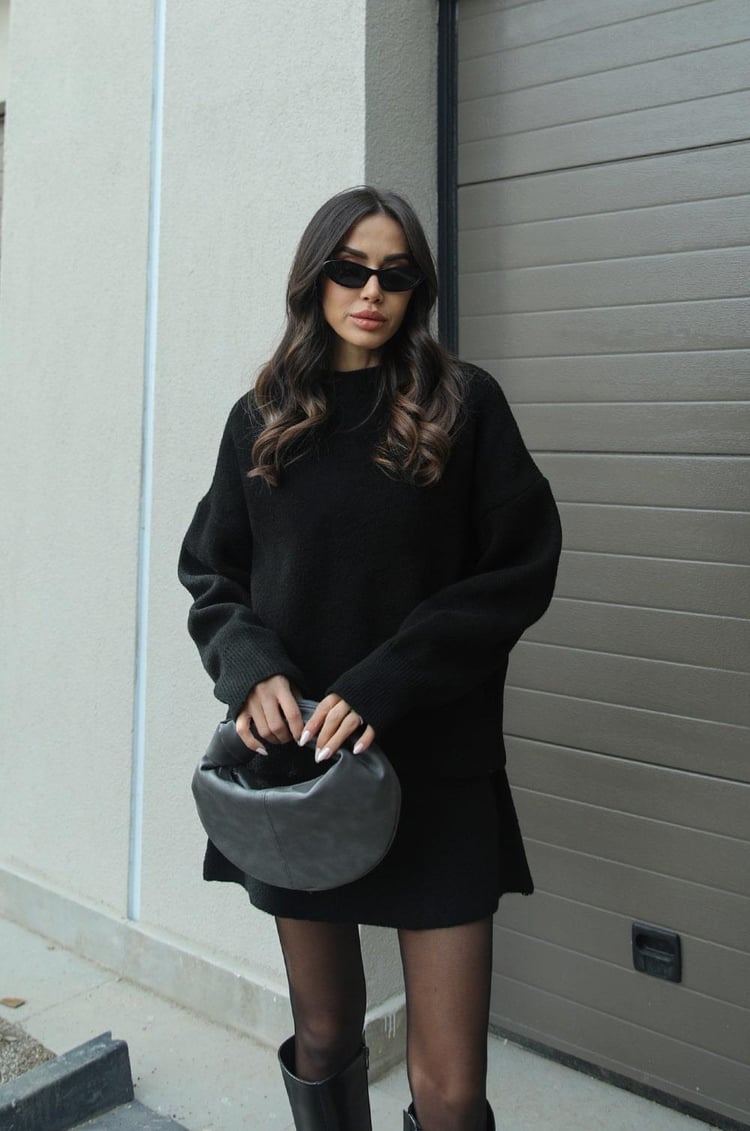 Francesca™ | Completo in maglia comodo di 2 pezzi