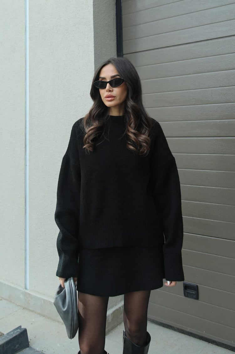 Francesca™ | Completo in maglia comodo di 2 pezzi