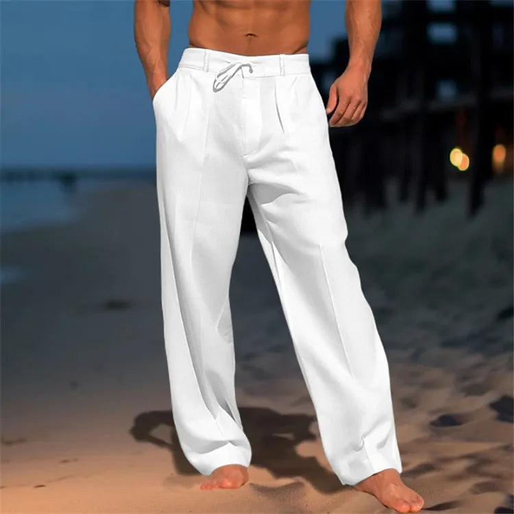 Nathan™ | Pantaloni in Cotone a Tinta Unita