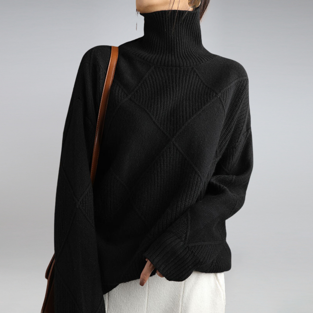 Adelle™ | Pullover con Collo Alto Confortevole