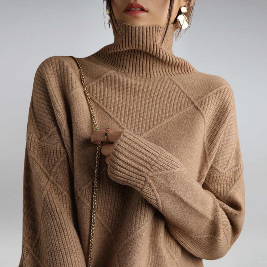 Adelle™ | Pullover con Collo Alto Confortevole