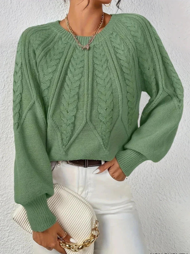 Agnese | Maglione in maglia torciata chic