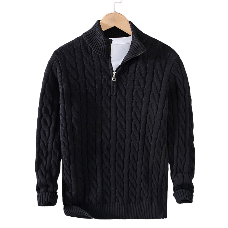 Giuseppe™ - Pullover di lusso in maglia con zip