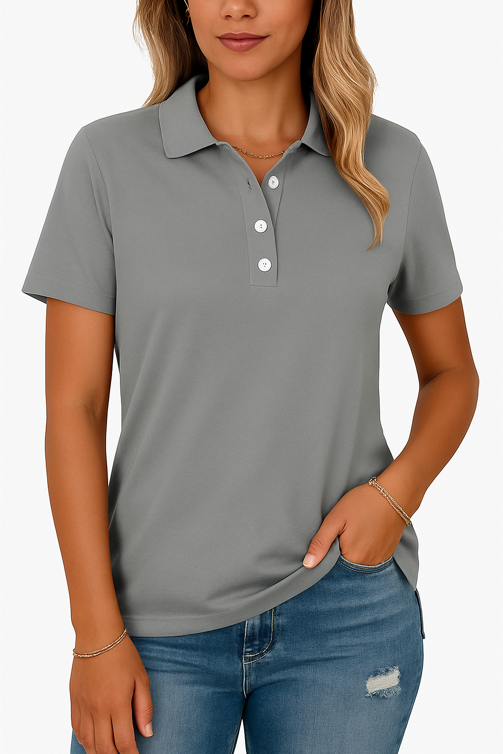Julia™ | Polo Traspirante dallo Stile Elegante