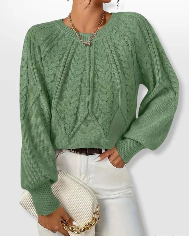 Agnese | Maglione in maglia torciata chic