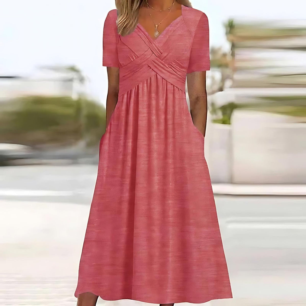 SOFIA™ | Abito Midi Scolpente con Silhouette Elegante per Eventi Speciali