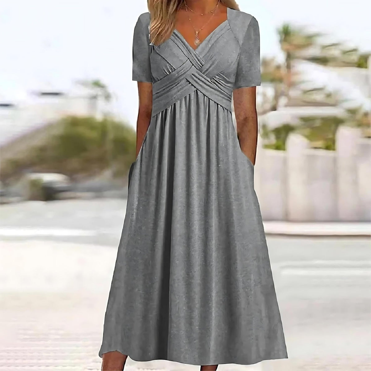 SOFIA™ | Abito Midi Scolpente con Silhouette Elegante per Eventi Speciali