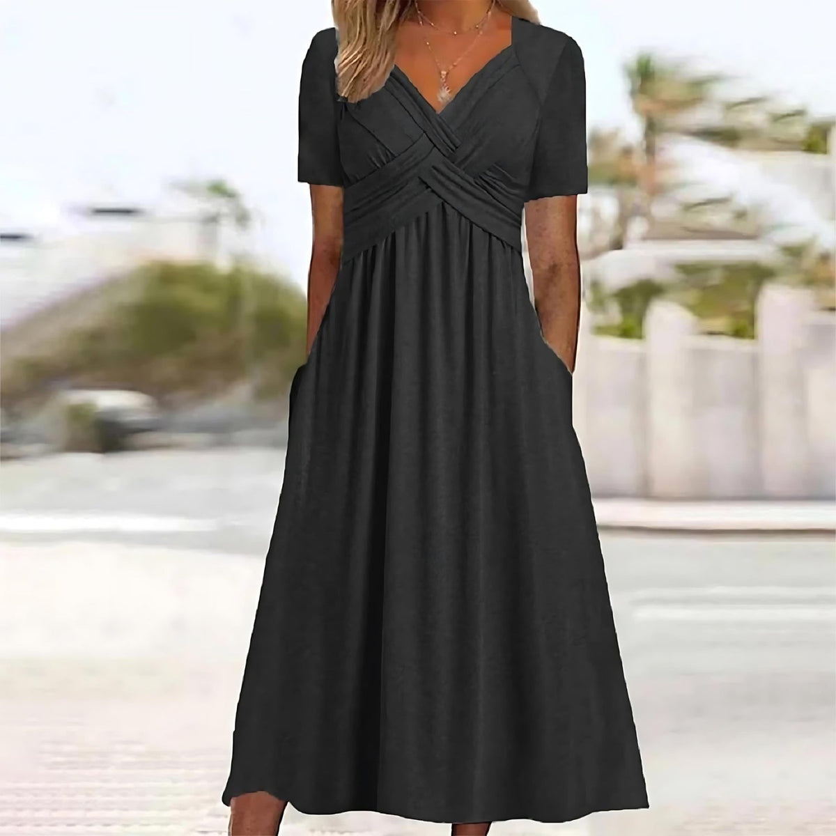 SOFIA™ | Abito Midi Scolpente con Silhouette Elegante per Eventi Speciali