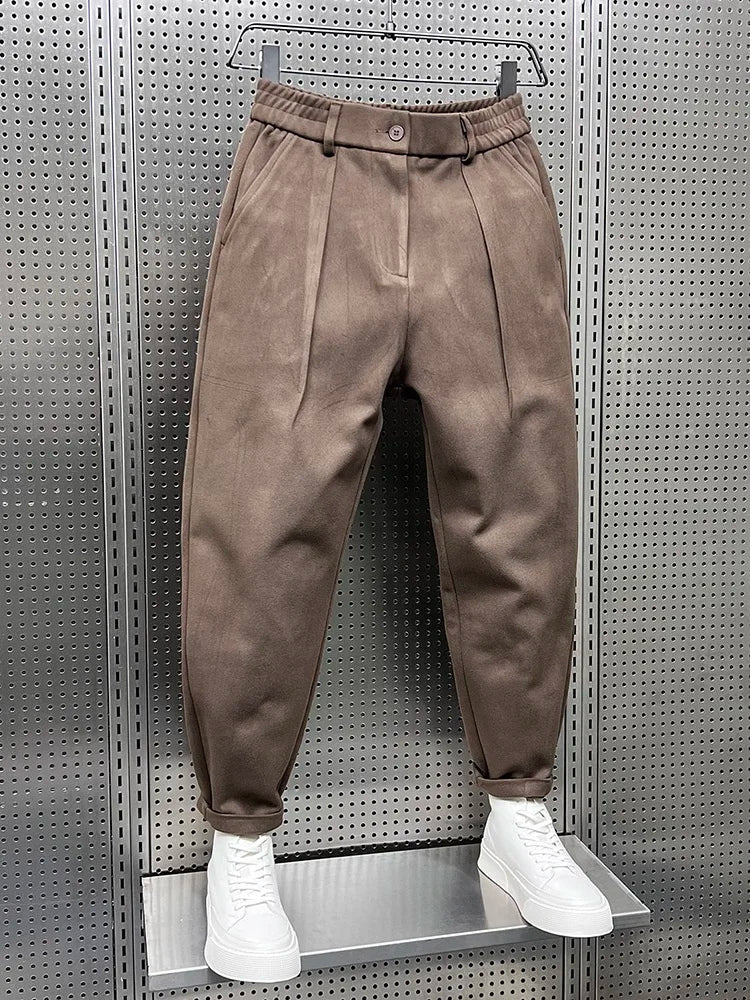 Mathieu - Pantaloni eleganti in tessuto mélange