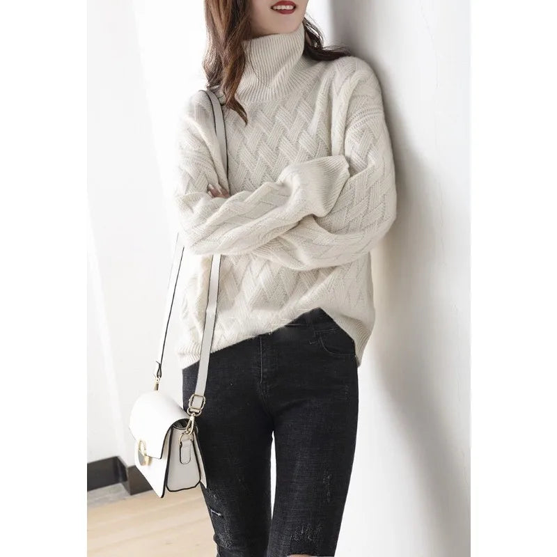 Feliciana | Maglione a collo alto in maglia
