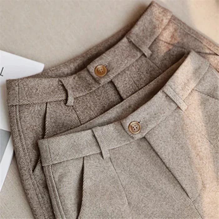 Vaughn™ | Pantaloni Eleganti Su Misura in Pura Lana Pregiata