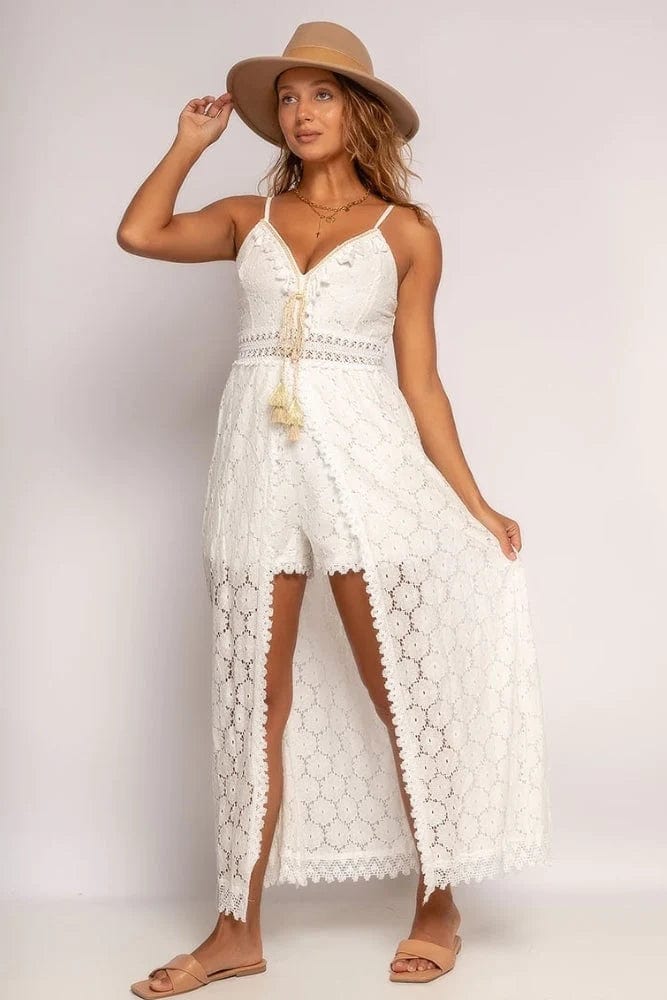 Nina™ | Abito Elegante Bianco Stile Ibiza