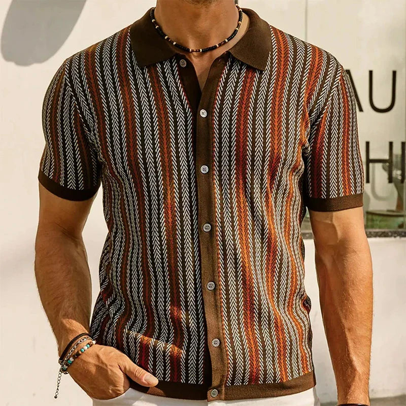 Solano™ | Polo Slim-Fit a Spina di Pesce