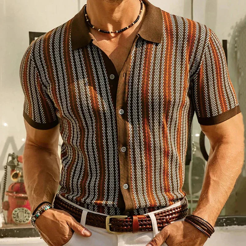 Solano™ | Polo Slim-Fit a Spina di Pesce