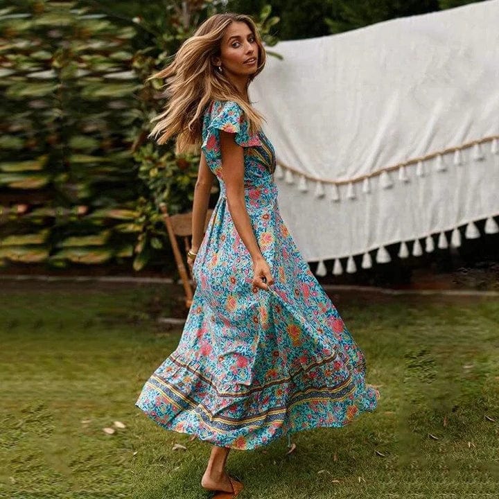 Veronica™ | Abito Maxi con Spacco Alto