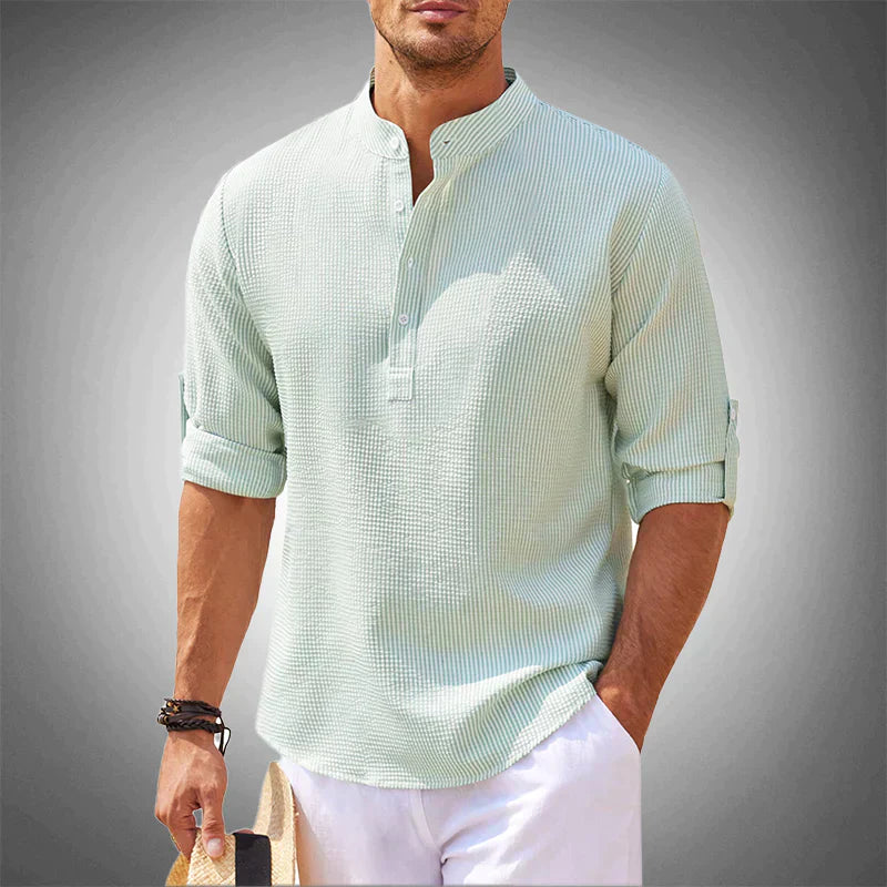James™ | Polo in Lino a Manica Lunga