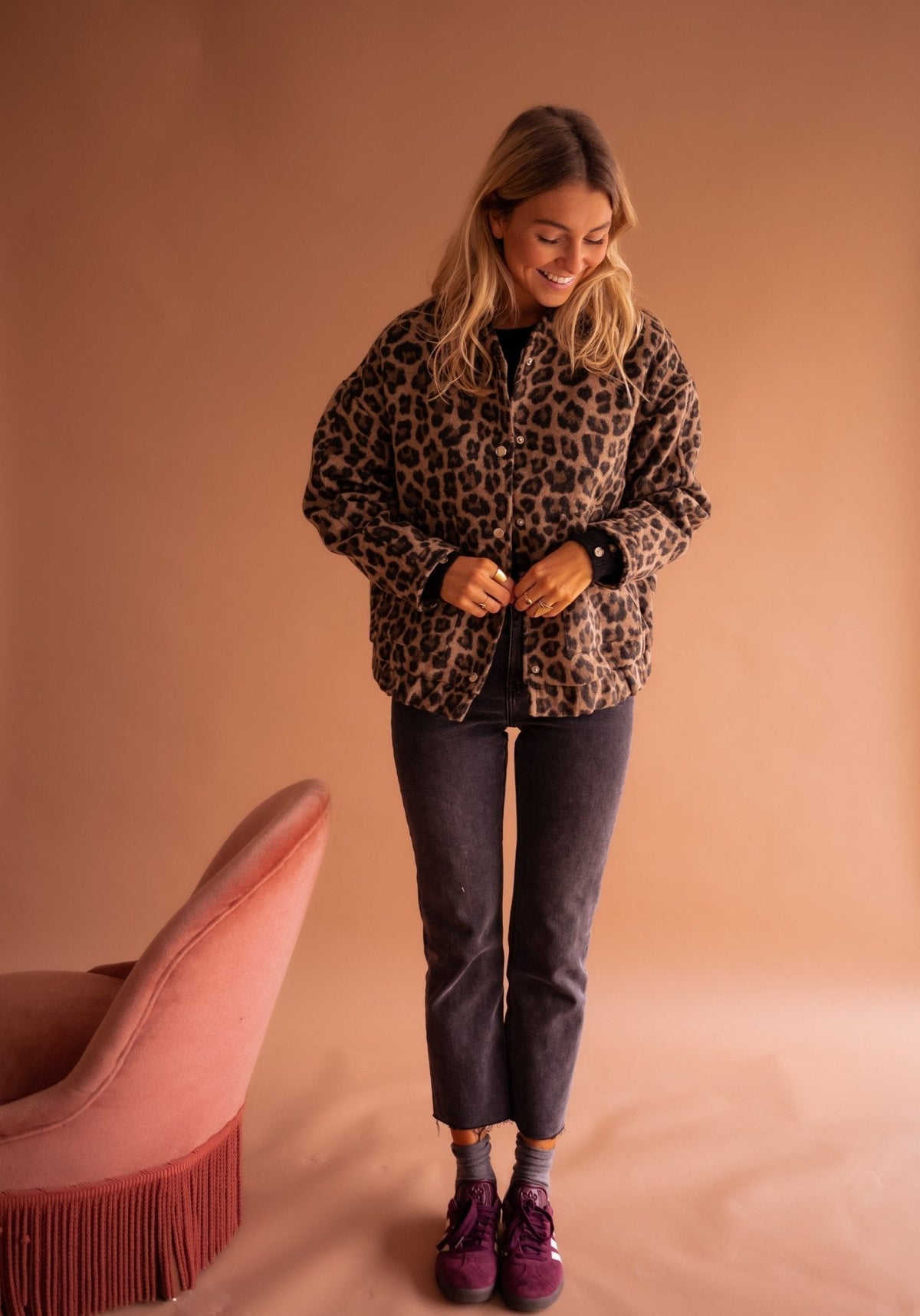 Vera – Giacca Leopardata di Tendenza
