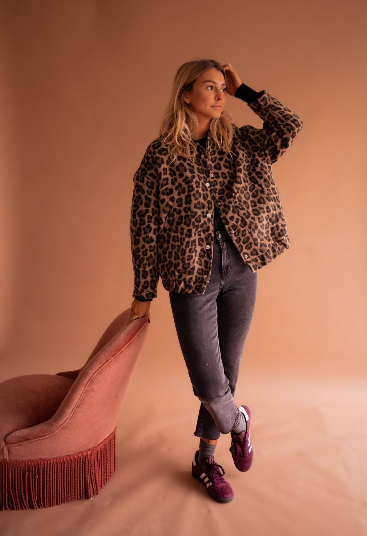 Vera – Giacca Leopardata di Tendenza
